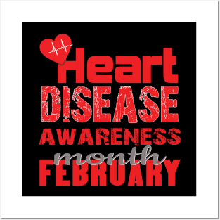 Heart disease awareness month Posters and Art